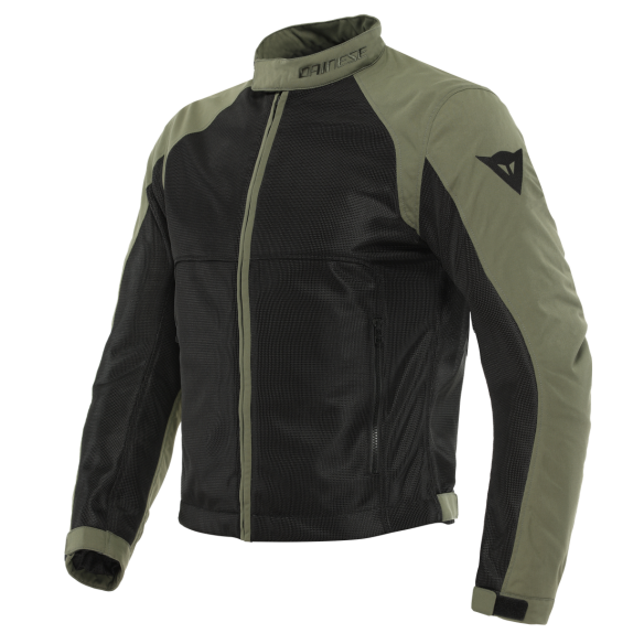 DAINESE GIACCA MOTO UOMO AIR TESSUTO TEX JACKET ESTIVA TRASPIRANTE  BLACK/GRAPE-LEAF NERO VERDE