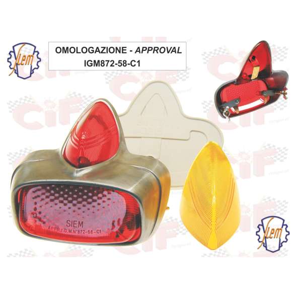 Fanale posteriore completo con lampadina Vespa LX 50-125