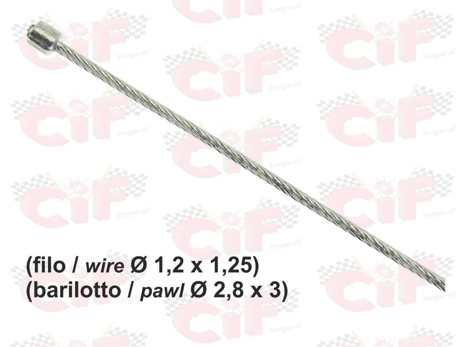CAVO INTERNO GAS (FILO Ø 1,2x1,25) PIAGGIO 50 BRAVO - SI' - SI' FL