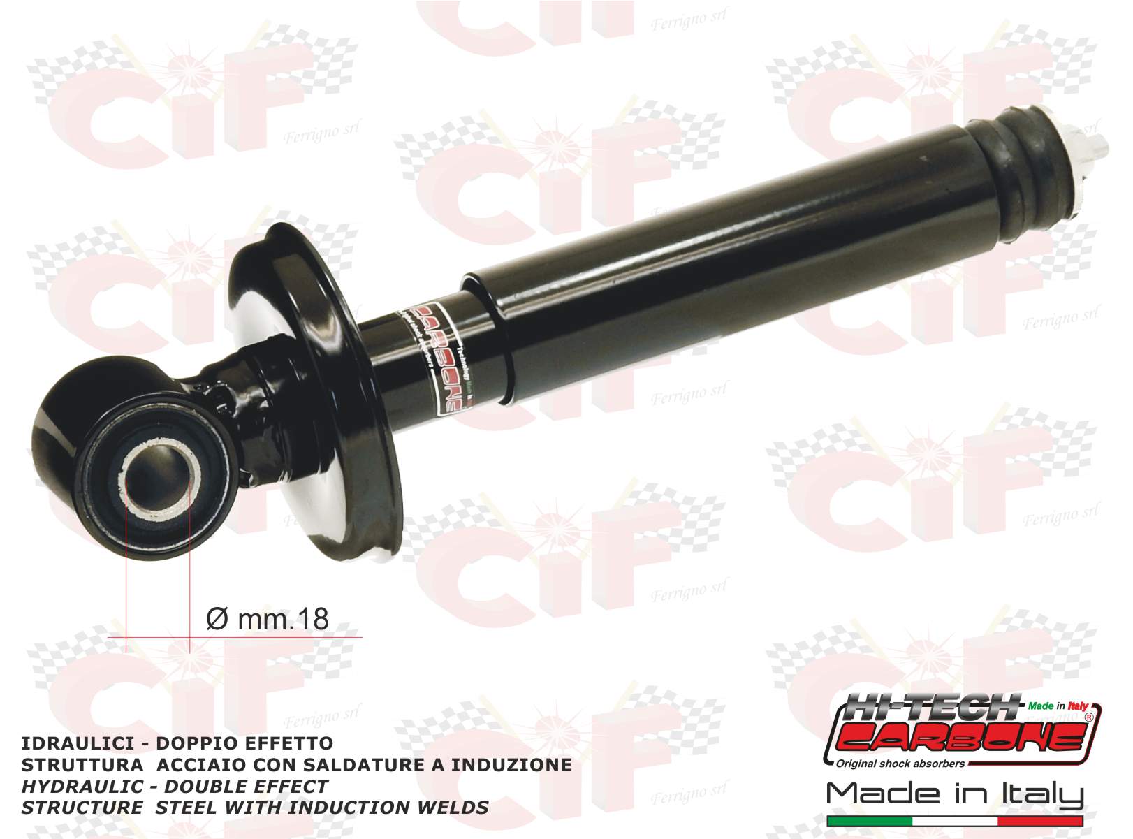 AMMORTIZZATORE ANTERIORE CARBONE PIAGGIO APE MP 501 220 - APE MP P601 220 - P601V 220