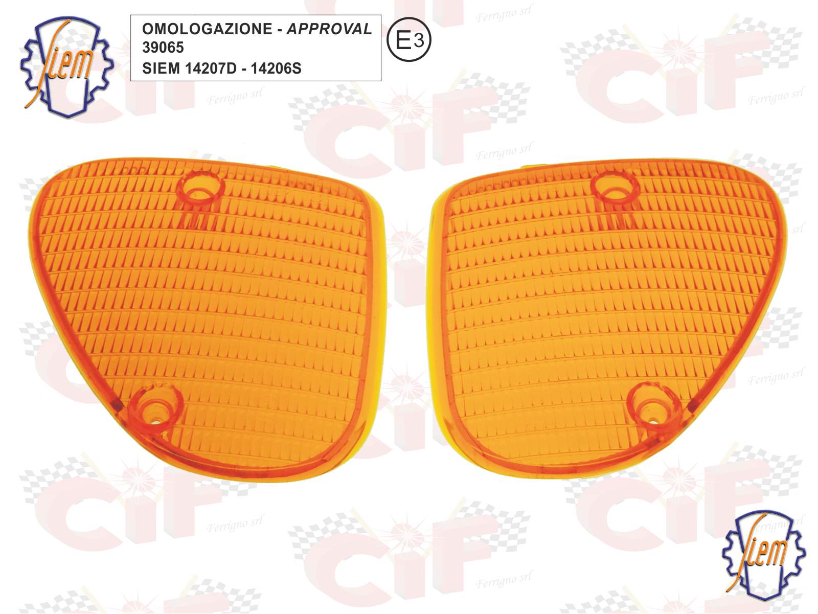 Coppia Plastiche Anteriori Siem Per Frecce Ape 50 FL3 Europa-50 MiX 2t -50 Rst MiX-Ape 50
