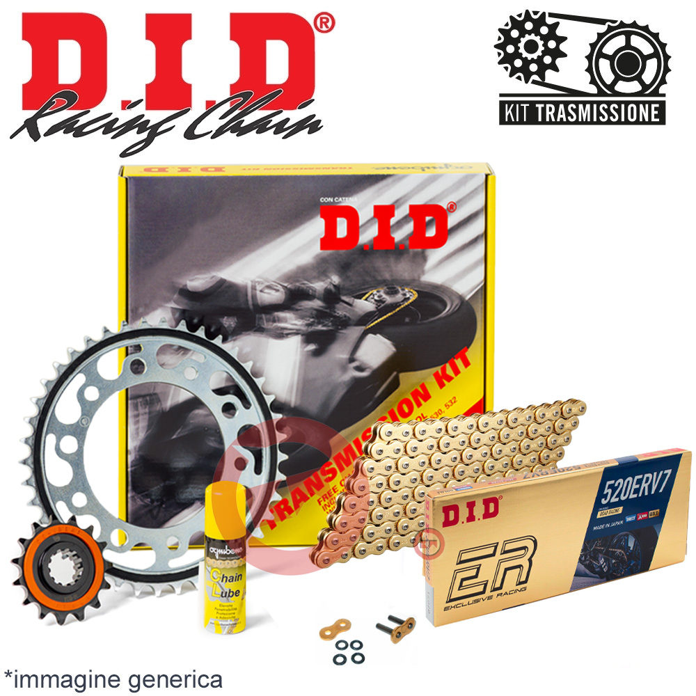 KIT TRASMISSIONE CATENA DID GP ERV3 15-45 KAWASAKI-RACING ZX-6R