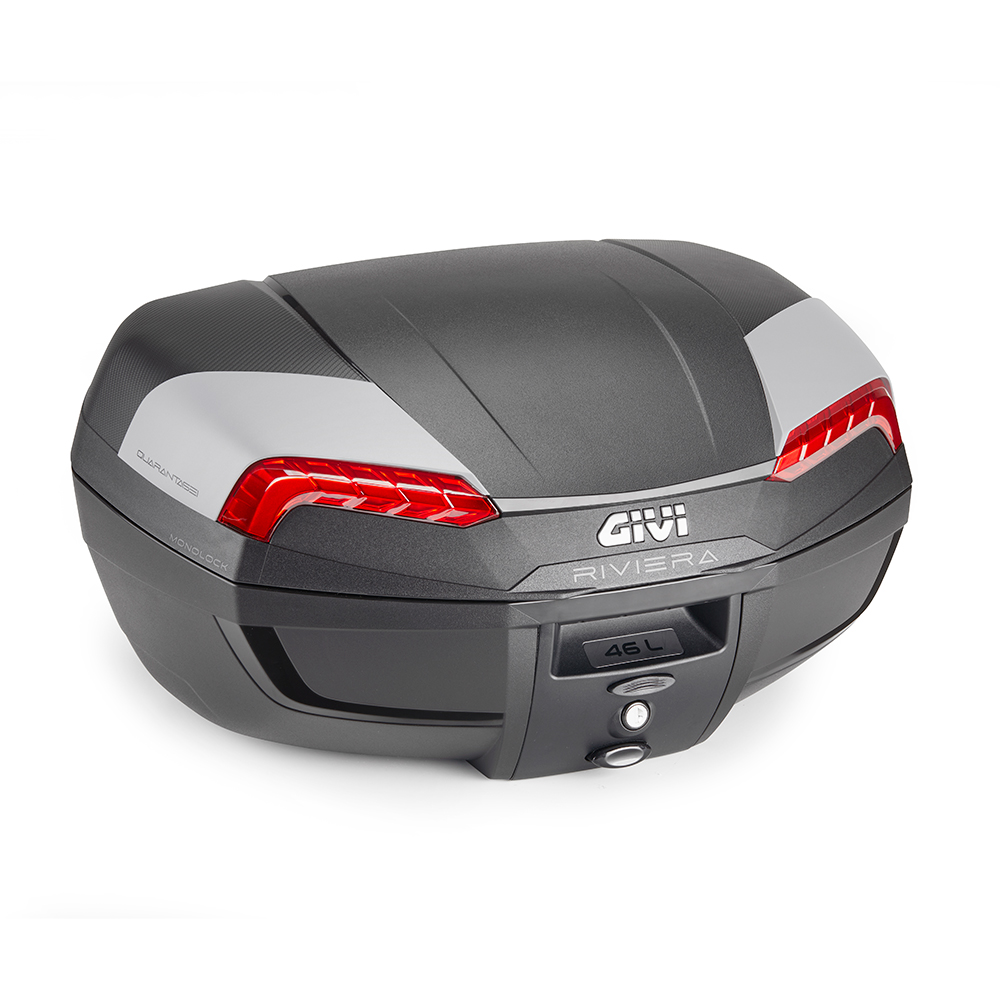 BAULETTO GIVI E46N2 46L NERO RIVIERA MONOLOCK CON PIASTRA UNIVERSALE MOTO SCOOTER