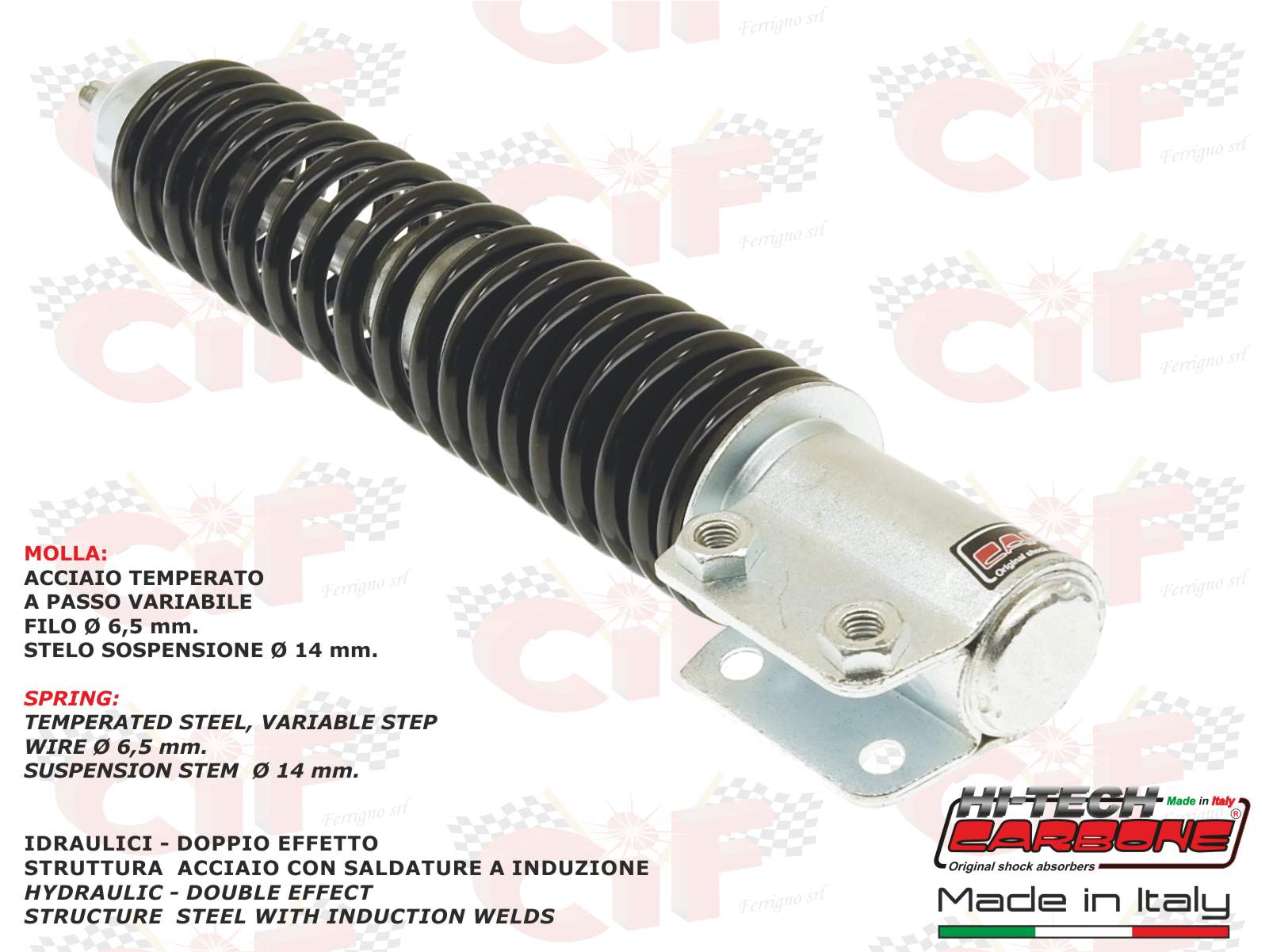 AMMORTIZZATORE ANTERIORE CARBONE VERSIONE ORIGINALE VESPA PX 125 150 200