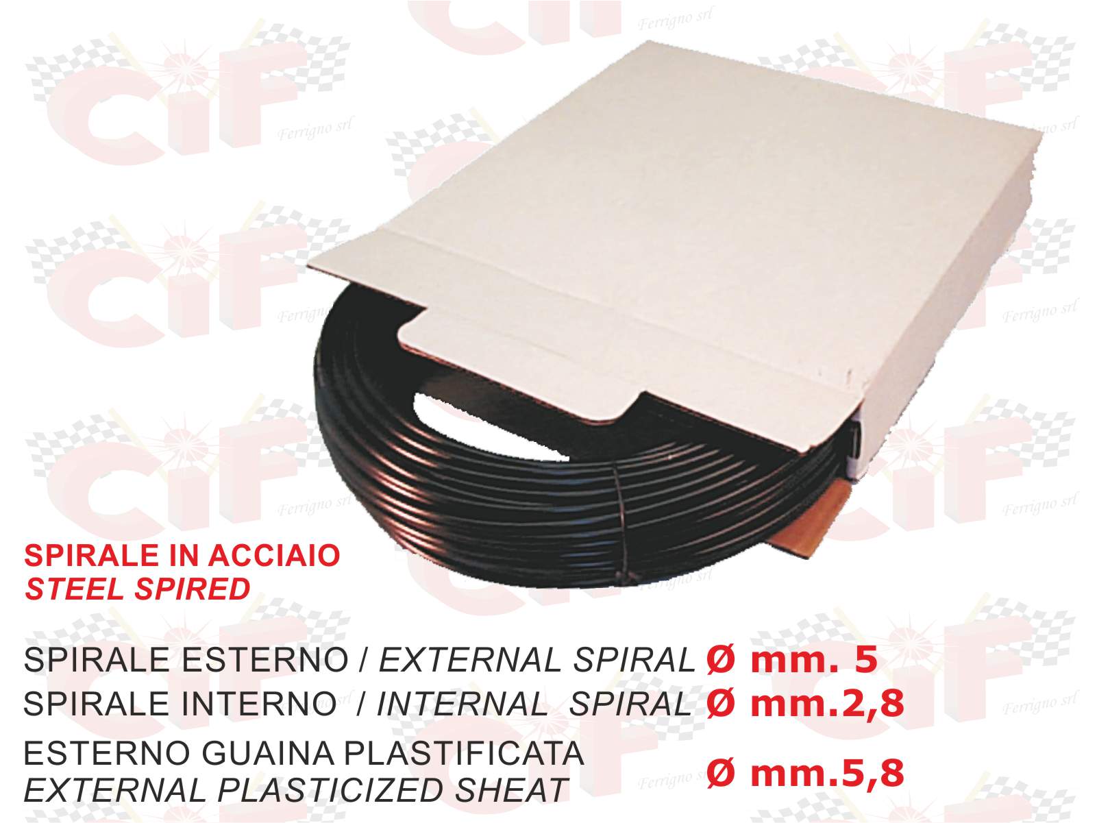 BOBINA GUAINA NERO 50MT ESTERNO CON PLASTIFICA Ø mm.5,8 - BLACK SHEAT