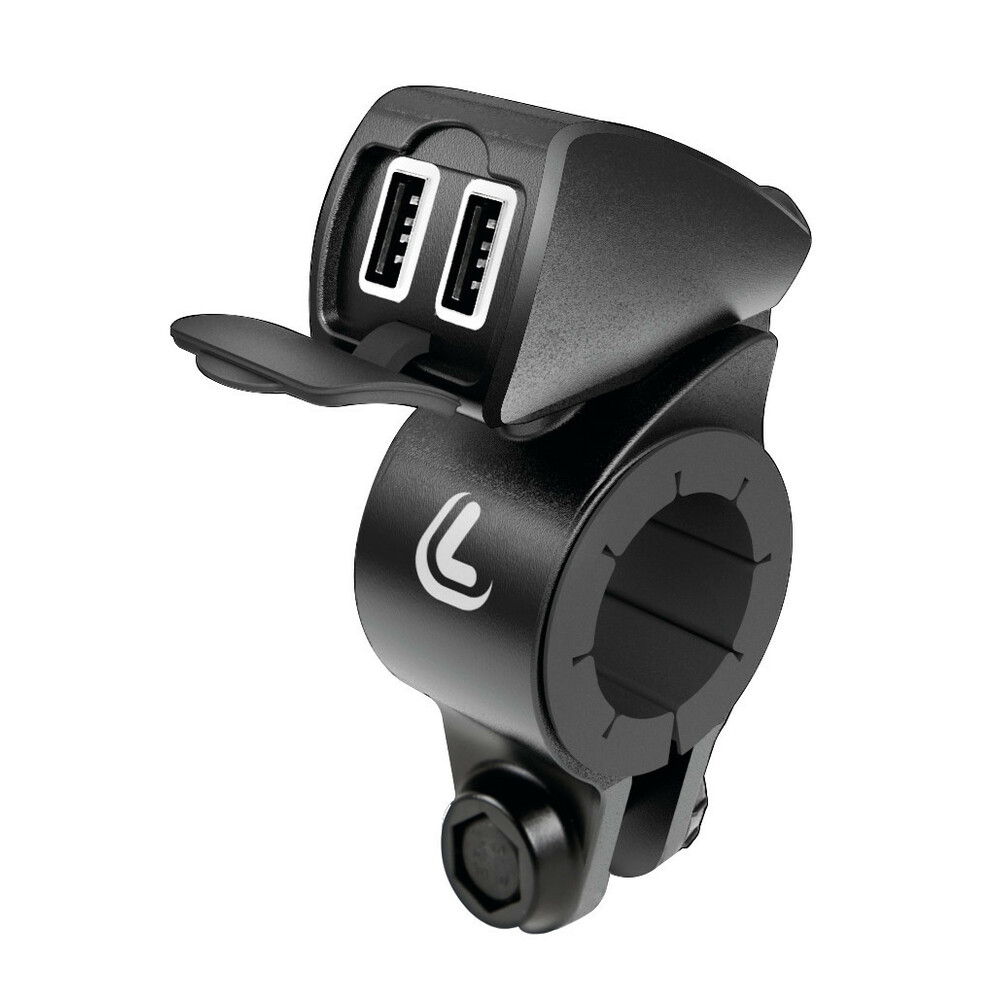 Lampa Usb-Fix Trek doppio caricatore usb a manubrio Ultra Fast Charge - 5400 mA - 12/24V