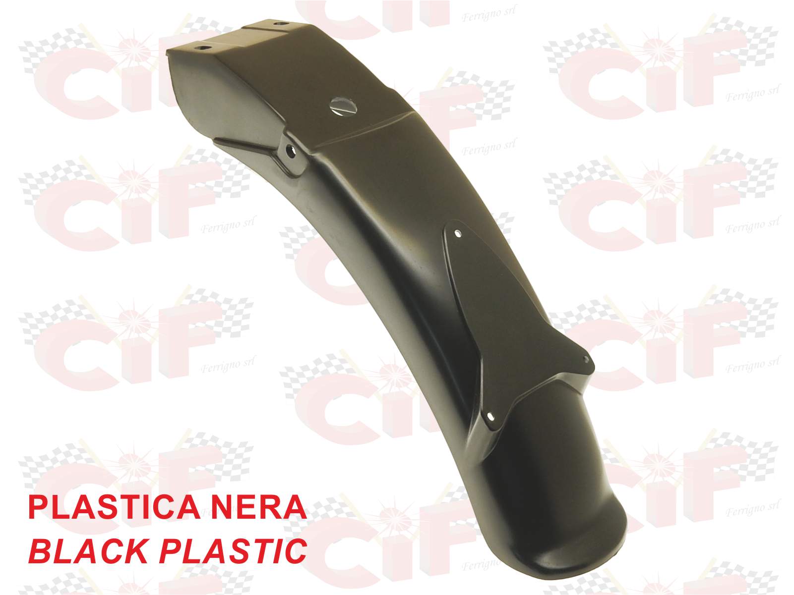 PARAFANGO POSTERIORE IN PLASTICA PIAGGIO Sì FL2 50 CON PORTATARGA RIF. 9248005