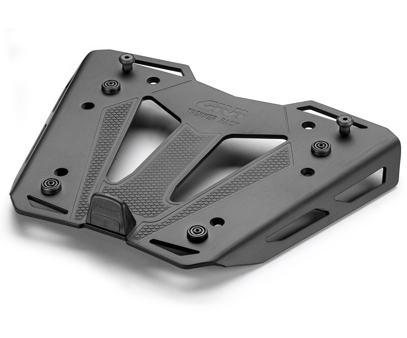 GIVI M8B PIASTRA TREKKER IN ALLUMINIO ANODIZZATO NERO BAULETTO MONOKEY RACK