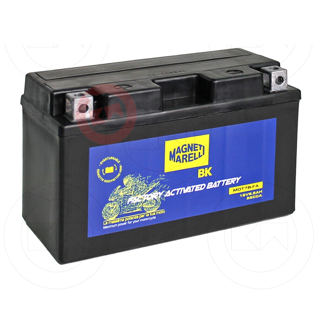 BATTERIA MAGNETI MARELLI YT7B-BS AGM 12V 6.5AH SIGILLATA 