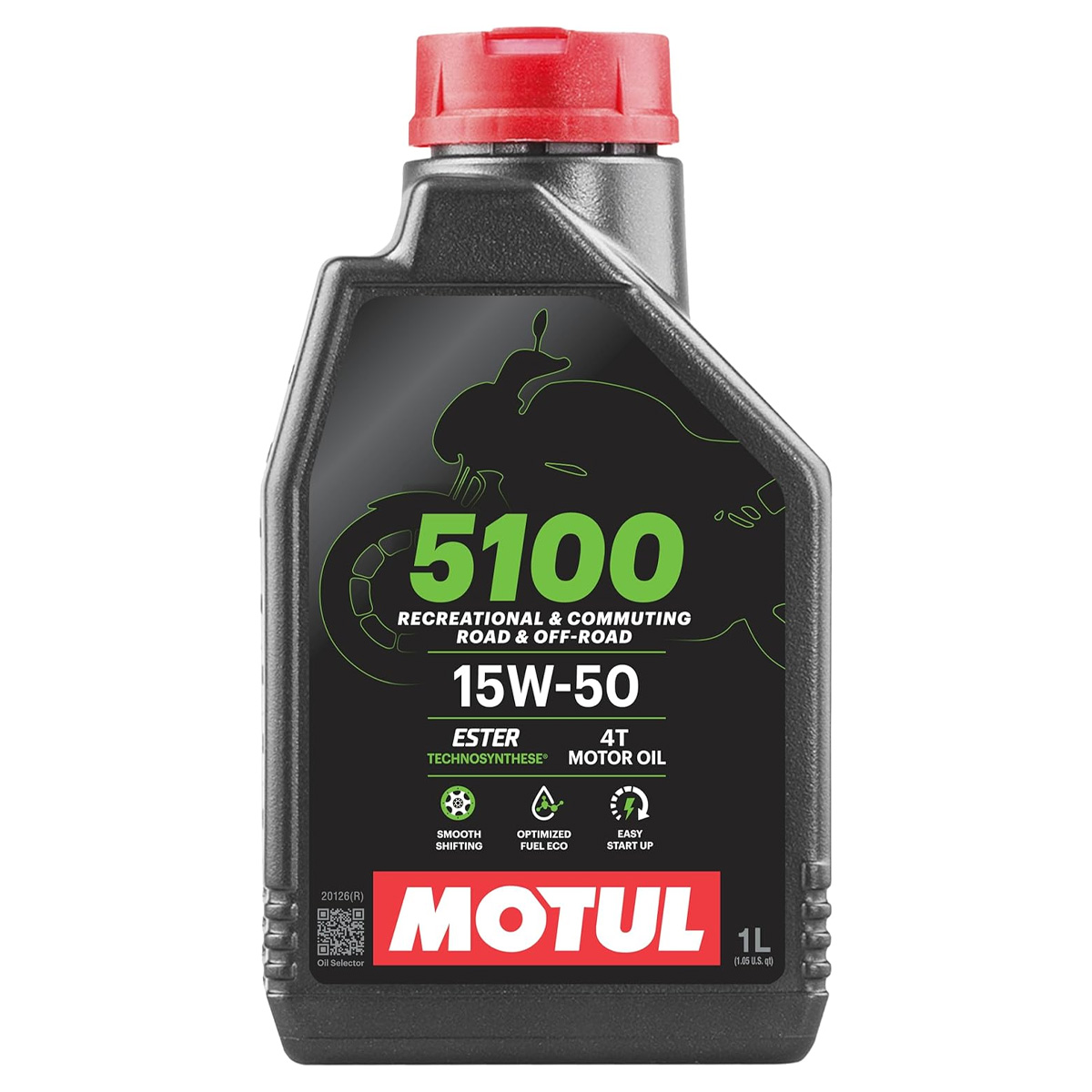 1LT OLIO MOTUL 5100 15W50 MA2 SEMISINTETICO MOTO 4T