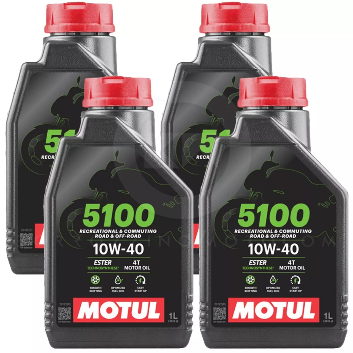 4 LT OLIO MOTORE MOTO MOTUL 5100 10W40 4T MA2 SEMISINTETICO ESTER TECHNOSYNTHESE
