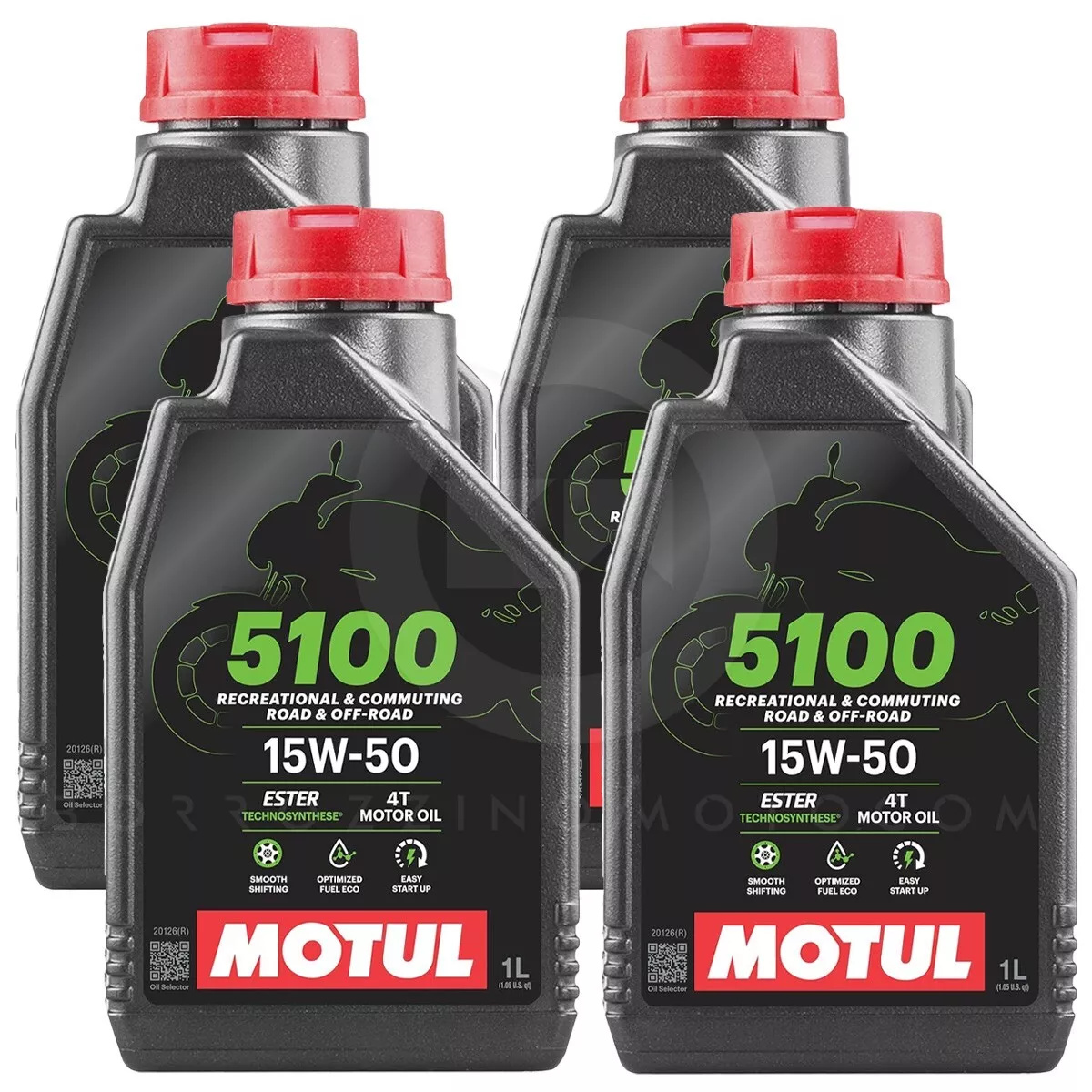 4LT OLIO MOTORE MOTUL 5100 15W50 JASO MA2 4T TECHOSYNTESE ESTER SEMISINTETICO