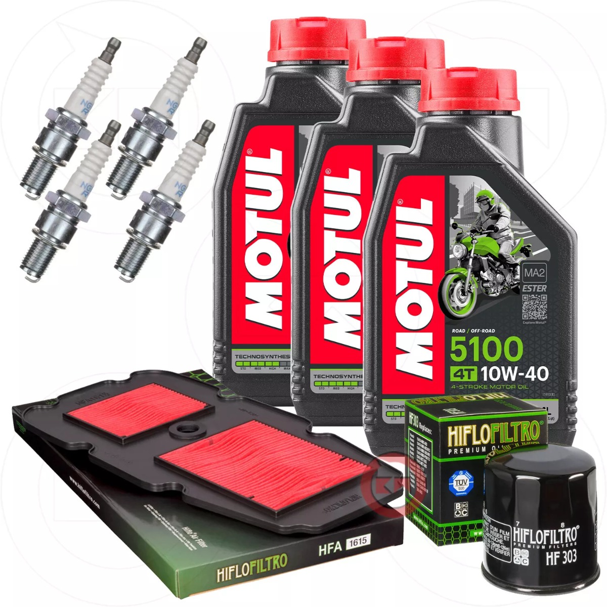KIT TAGLIANDO MOTUL 3L FILTRO ARIA/OLIO CANDELE HONDA XLV TRANSALP 650 2000/2007
