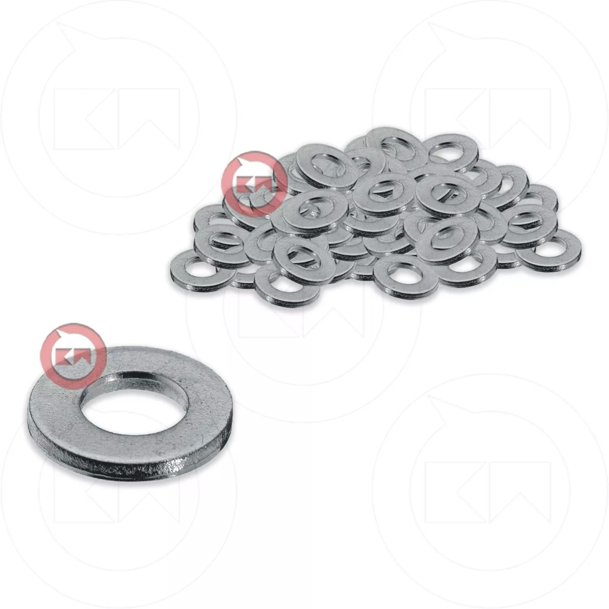 KIT 100PZ RONDELLA PIANA Ø mm. 7 CI_3127