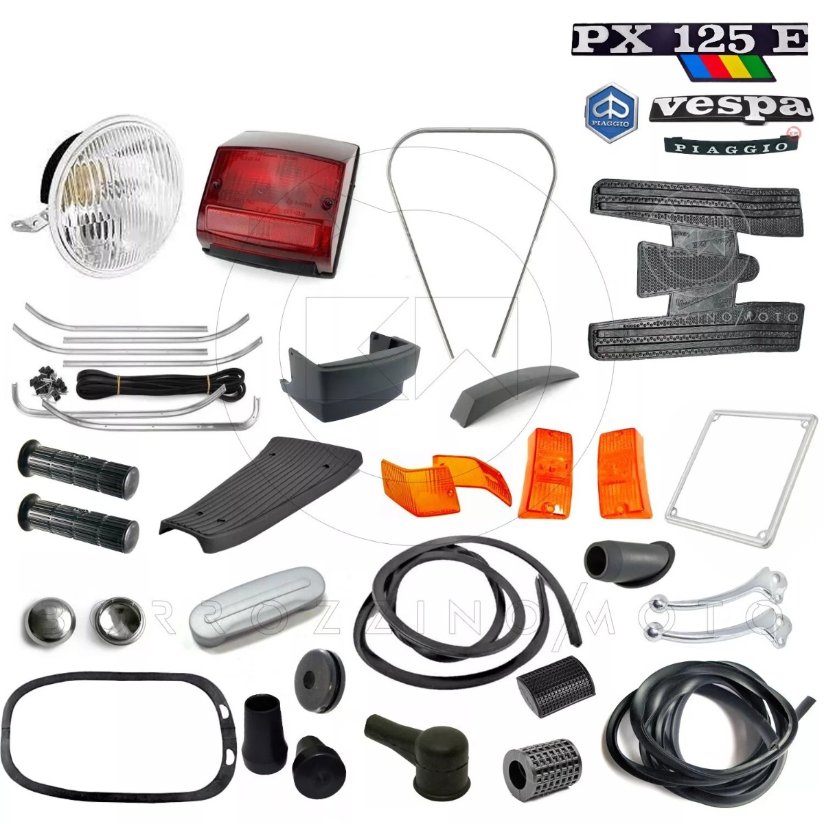 KIT RESTAURO COMPLETO RICAMBI PER PIAGGIO VESPA PX PE 125 ARCOBALENO