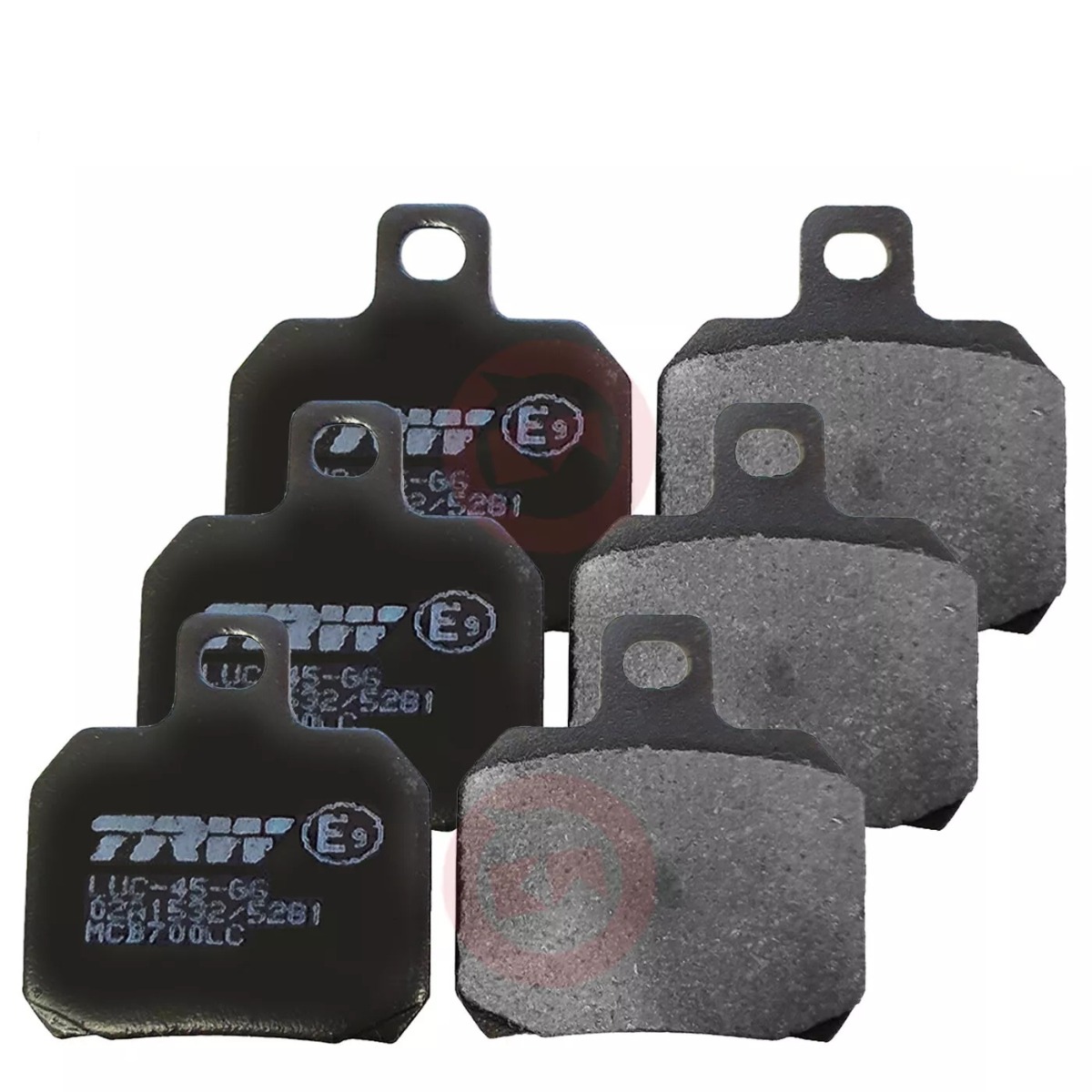 KIT PASTIGLIE FRENO ANTERIORE+POSTERIORI TRW PIAGGIO BEVERLY CRUISER 500/BEVERLY TOURER 400/PIAGGIO X9 500