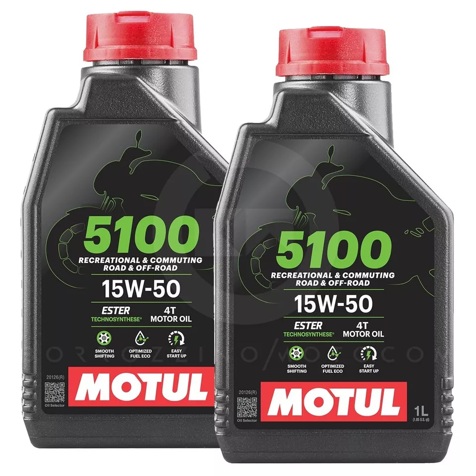 2LT OLIO MOTORE MOTUL 5100 15W-50 JASO MA2 4T TECHOSYNTESE ESTER SEMISINTETICO
