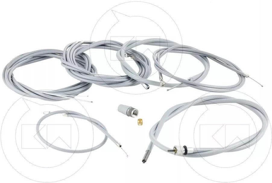 KIT CAVI FILI TRASMISSIONE COMPLETA GUAINA GRIGIA VESPA SPRINT 150 1965/74 VLB1T