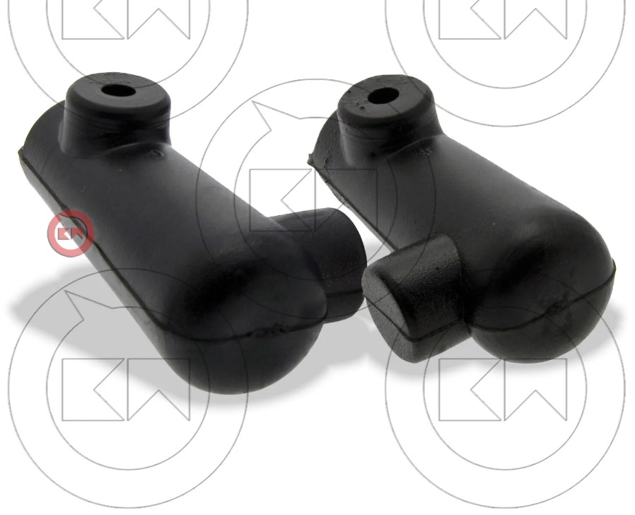 COPPIA SCARPETTE PIEDINI GOMMINI CAVALLETTO STRETTO Ø16 PIAGGIO VESPA 50 SPECIAL