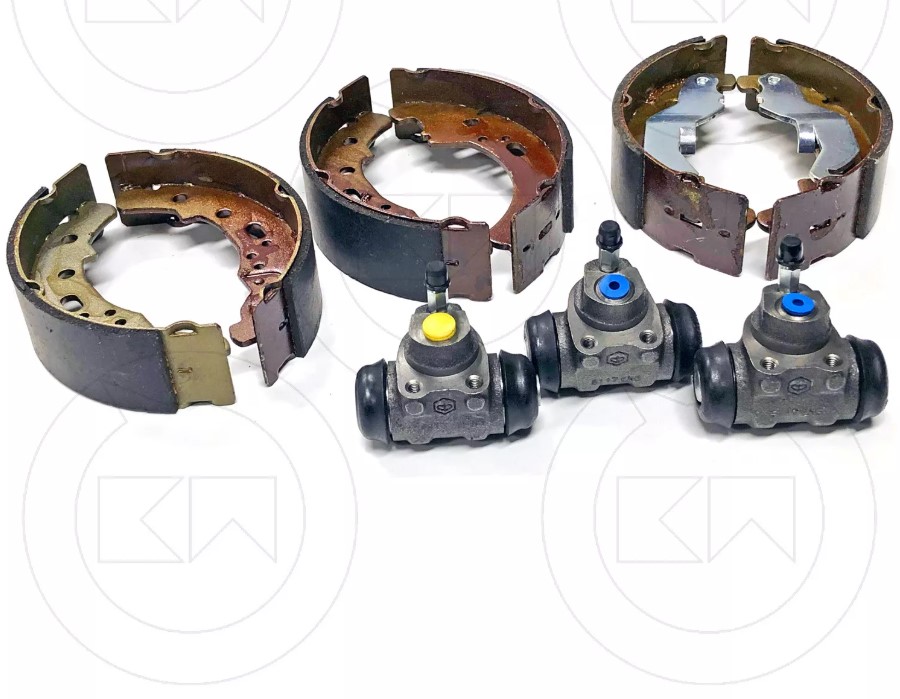 KIT COMPLETO GANASCE + CILINDRETTI FRENO NEWFREN PER APE TM P 703V 220cc