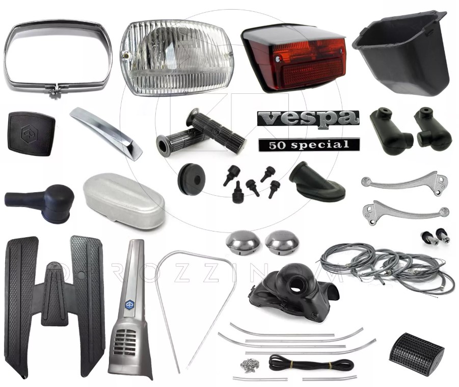 KIT RESTAURO COMPLETO 26pz ACCESSORI RICAMBI PIAGGIO VESPA 50 SPECIAL 3-4 MARCE