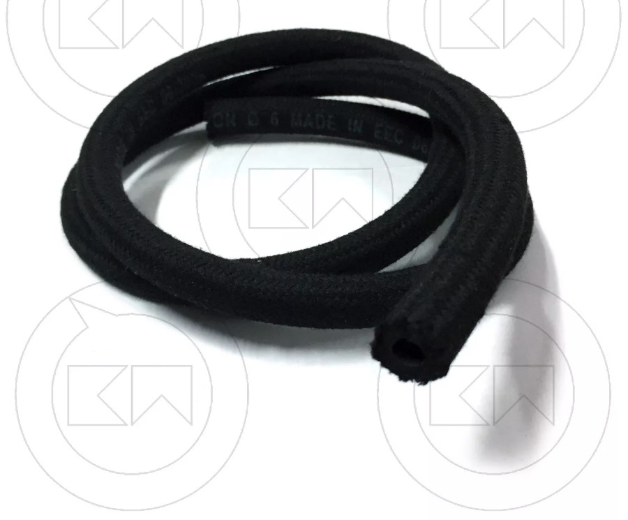 TUBO TELATO BENZINA 6 x 13 mm UNIVERSALE CON TRECCIA TESSILE ESTERNA 3 m