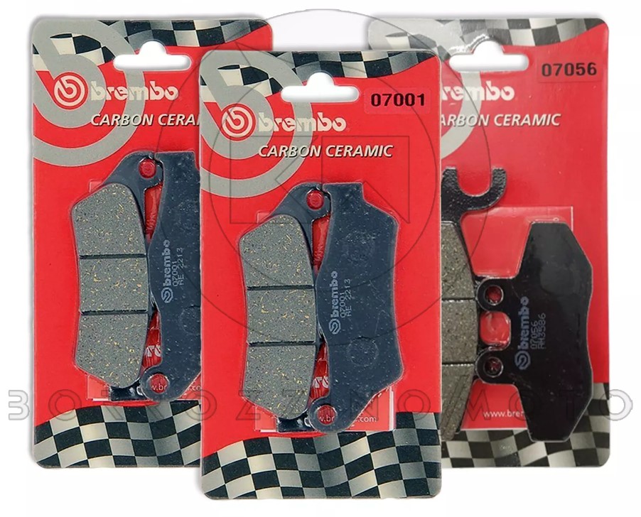 PASTIGLIE FRENO ANTERIORE/POSTERIORE KIT BREMBO PER GILERA 800 GP 2008-2014