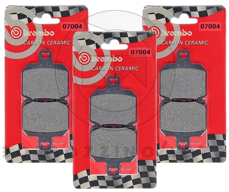 KIT PASTICCHE FRENO BREMBO ANTERIORI + POSTERIORI PIAGGIO BEVERLY 500