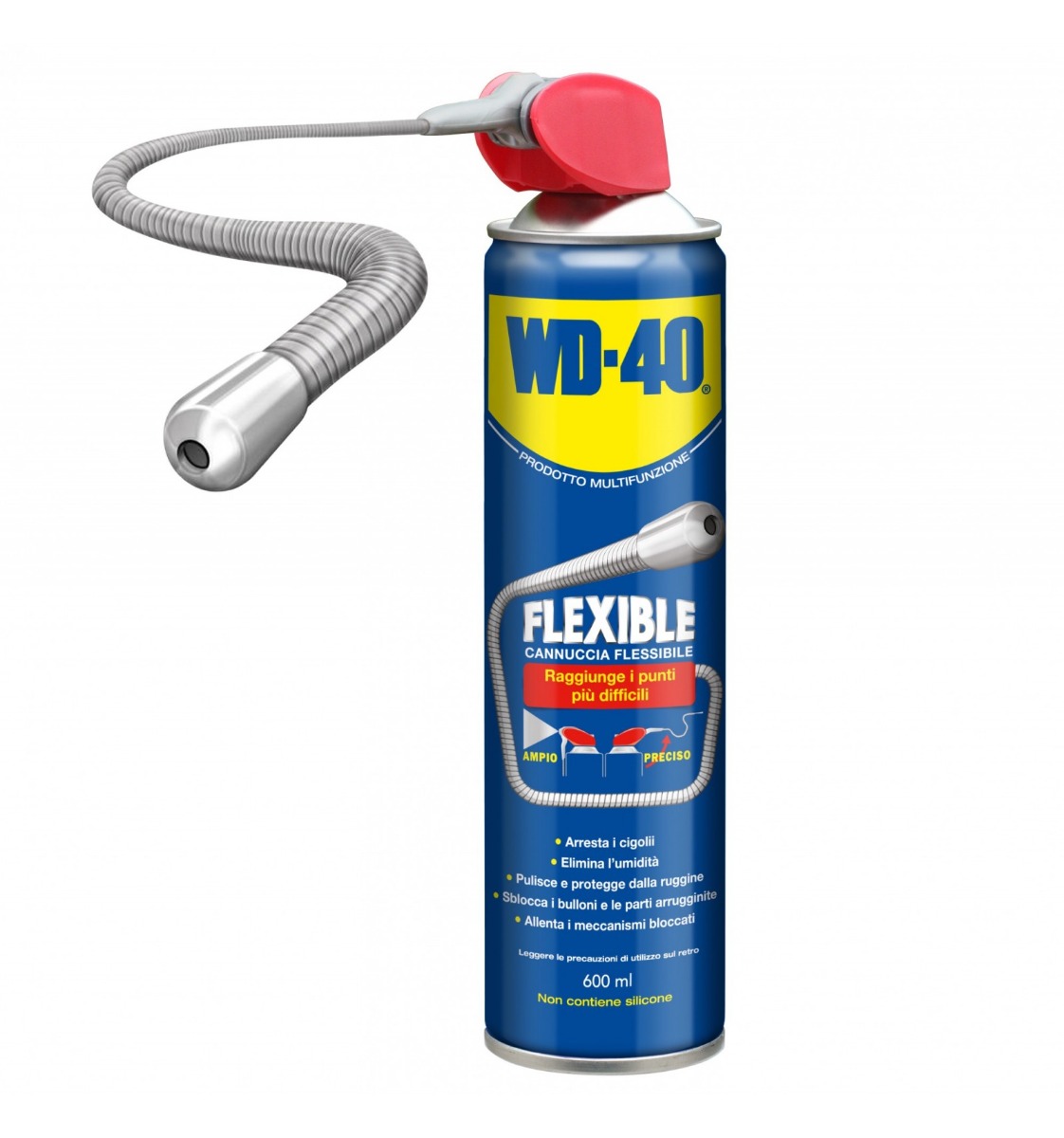 WD-40 FLEXIBLE LUBRIFICANTE SBLOCCANTE SPRAY 600ml MULTIUSO CANNUCCA FLESSIBILE