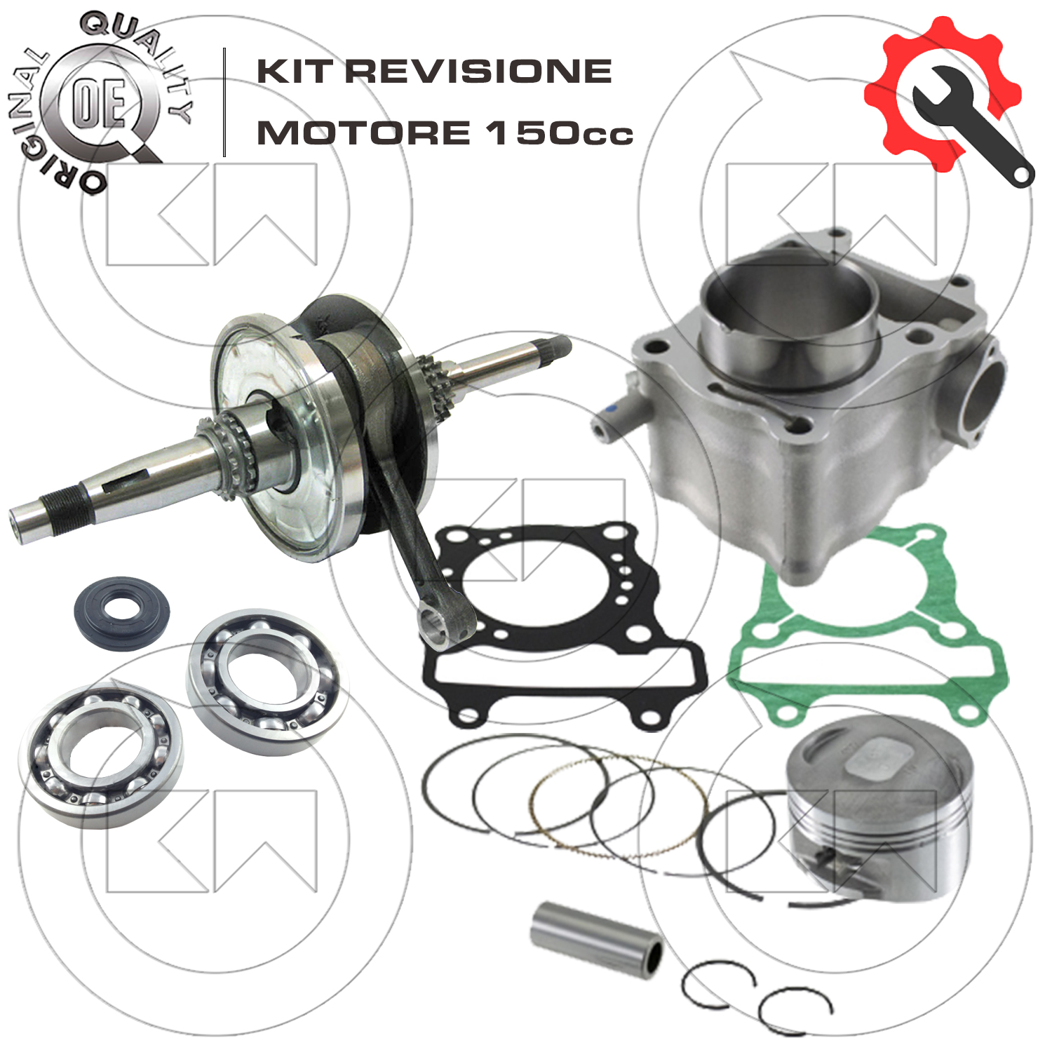 Kit Grupo Térmico Cilindro Pistón Juntas Derbi Variant Sport 50 2T