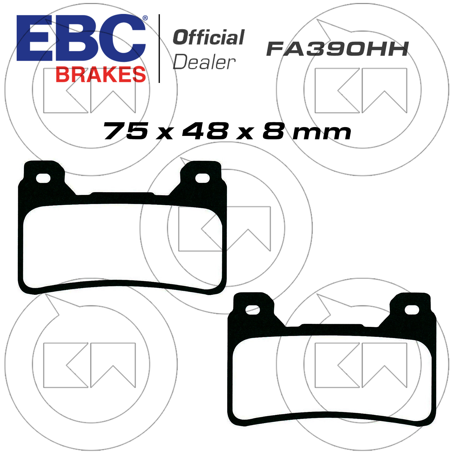07HO63 SET PASTIGLIE FRENO ANTERIORI BREMBO HONDA CBR 1000 RR 2017-2019